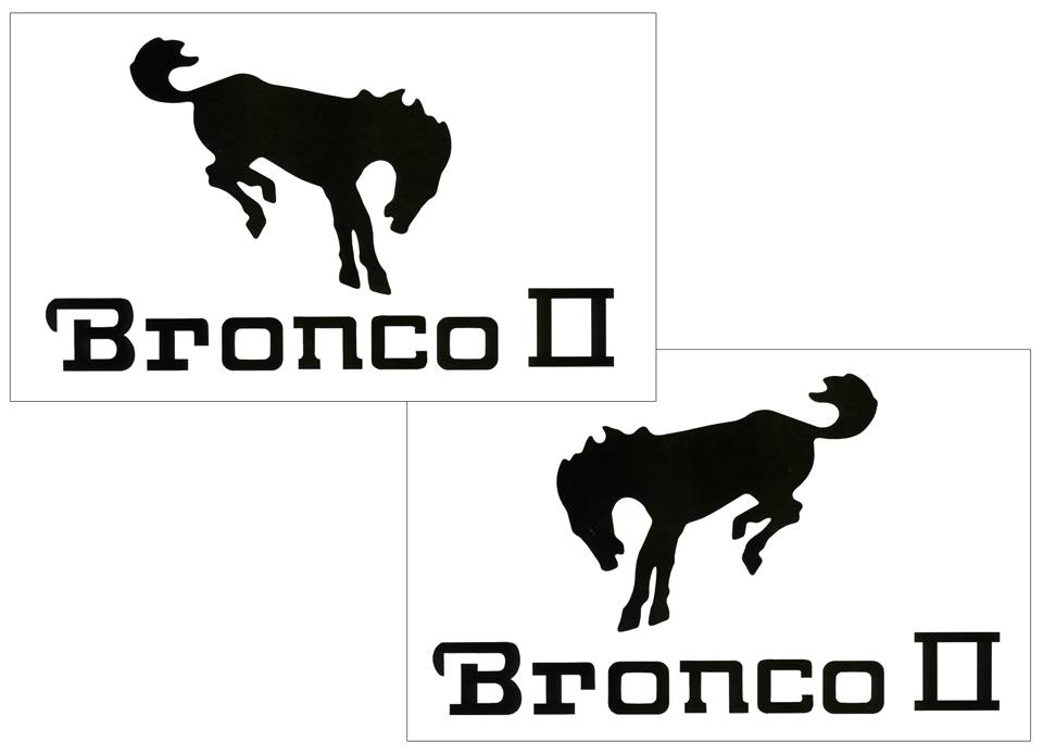 Denver Broncos 6 x 6 Two-Tone Repositionable Decal 2-Pack Set