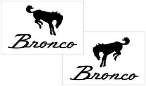 Ford Bronco Decal Set - 6.25" x 10"