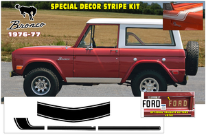1976-77 Bronco Special Decor Stripe Decal Kit