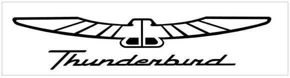 Ford Thunderbird Name and Bird Decal - 7.25