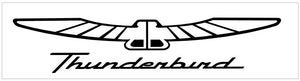 Ford Thunderbird Name and Bird Decal - 2.75" x 14"