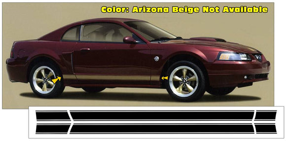 2004 Mustang 40TH Anniversary Side Rocker Stripes Decal (Factory)