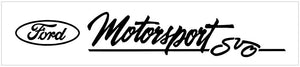 Ford Oval Motorsport SVO Windshield Decal - 3.4" X 20"