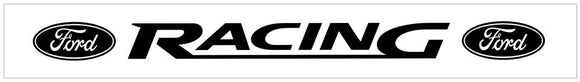 Ford Racing Windshield Decal with Ford Ovals - 4.25