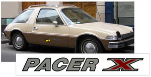 1975-77 AMC American Motors Pacer X Name Decal Set