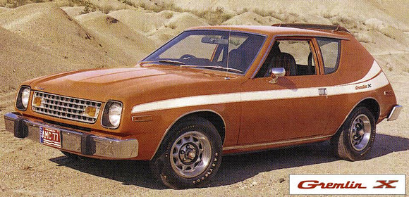 1977 AMC American Motors Gremlin X Side Stripe Decal Kit
