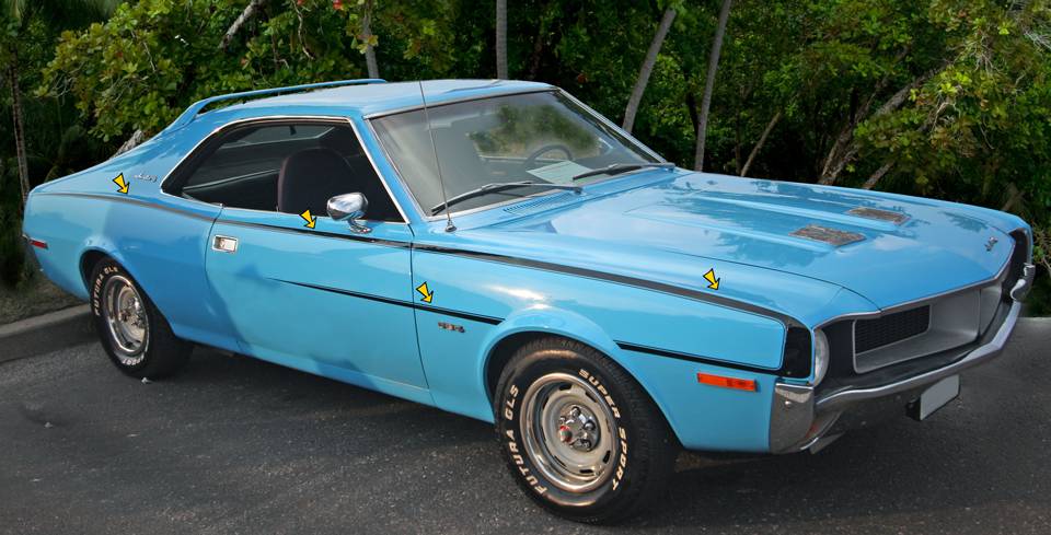 1970 AMC American Motors Javelin Side C-Stripe