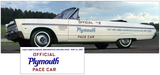 1965 Plymouth Pace Car Lettering Decal Kit