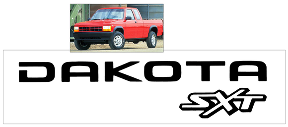 2002-03 Dodge Dakota - DAKOTA  SXT - Tailgate Decal