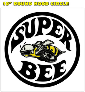 1971 Dodge Charger Super Bee 10" Circle Hood Decal - Bee Logo