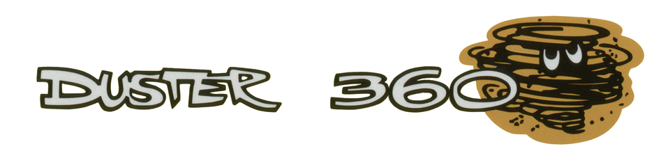 1970-72 Plymouth Duster 360 Dust Cloud Tail Panel Decal | Graphic ...