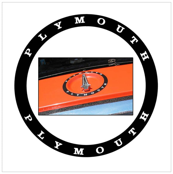 1971 Plymouth Road Runner Header Circle Decal | Graphic Express ...
