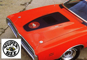 1971 Dodge Charger Super Bee Blackout Hood Decal - Bee logo