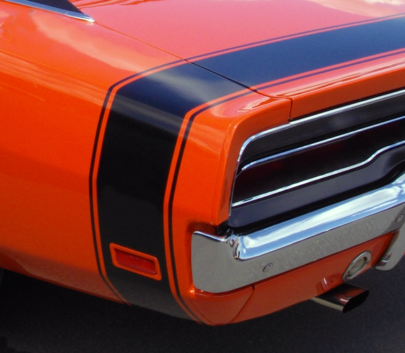 1969 Dodge Coronet 500 Bumble Bee Stripe Decal Kit - No Name