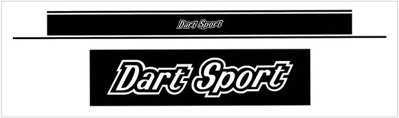 1974 Dodge Dart Sport Tail Panel Stripe Decal