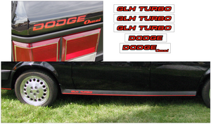 1984-86 Dodge Omni GLH Turbo Stripe and Decal Kit