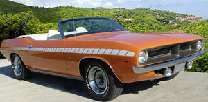 1970 1/2  Plymouth Barracuda Special Mid Body Strobe Stripe Decal