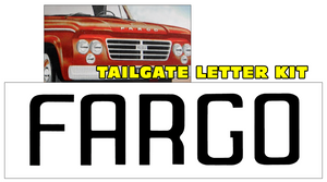 1961-71 - Dodge Sweptline FARGO Tailgate Letters