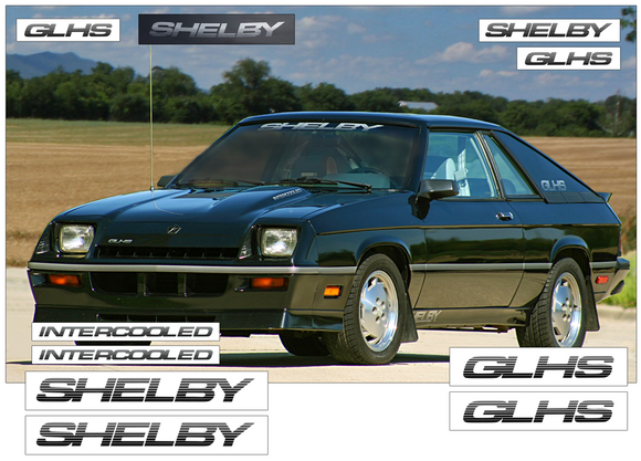 1987 Dodge Charger GLHS Shelby Decal and Stripe Kit