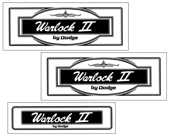 1979 Dodge Warlock II Truck Box and Tailgate Name Decals