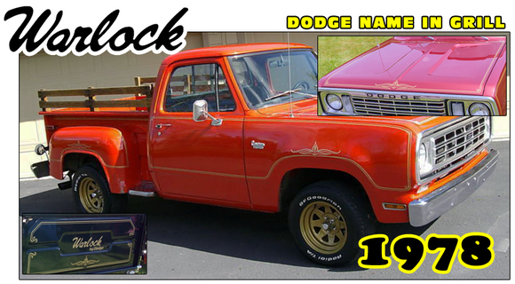 1978 Dodge Warlock Complete Exterior Decal Kit