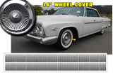 1961 Dodge Dart 14" Wheel Cover - Hub Cap Decal Inserts