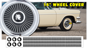 1958 Dodge Royal Lancer 14" Wheel Cover - Hub Cap Decal Inserts