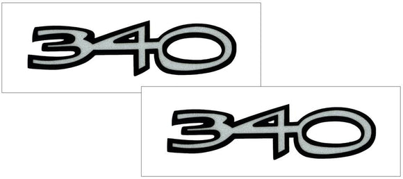 1970-72 Plymouth Duster Fender Decal - 340