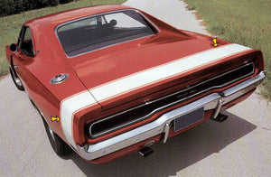 1970 Dodge Charger Bumble Bee Stripe Decal Kit - No Name