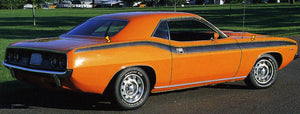 1972 Plymouth Barracuda Upper Body Side Stripe Decal Kit