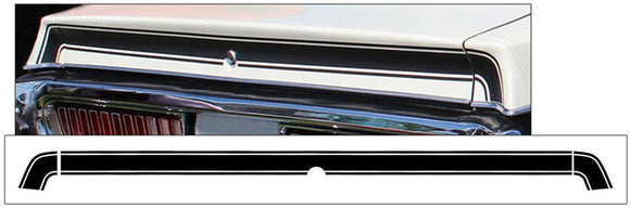 1973-74 Dodge Charger Trunk Lid Stripe Decal Kit