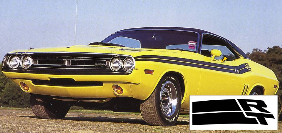 1971 Dodge Challenger R/T Upper Body Stripe Graphic Express