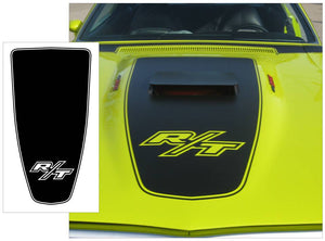 1971 Dodge Charger  R/T Hood Blackout Decal with R/T Logo