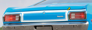 1973-74 Plymouth Duster Tail Panel Stripe Decal Kit