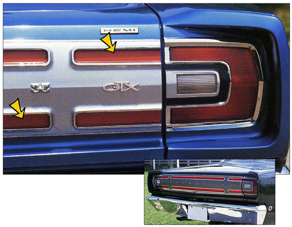 1968 Plymouth GTX Tail Stripe Decal Kit