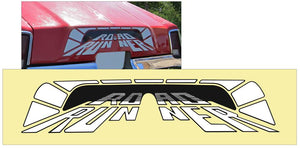 1975 Plymouth Road Runner Deck Lid Tunnel Decal - 8.5" x 40.5"