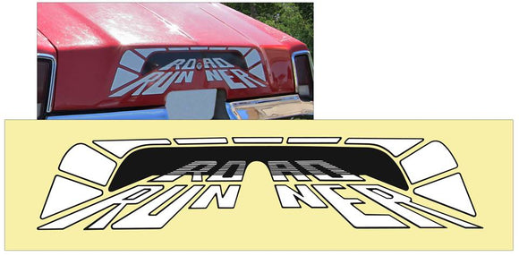 1975 Plymouth Road Runner Deck Lid Tunnel Decal - 8.5