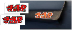 1969 Plymouth Road Runner 440 6BBL Glass Hood Decal Set