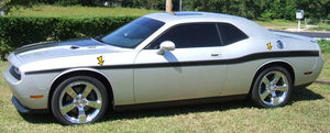 2008-16 Dodge Challenger Mid Body Stripe Decal Kit