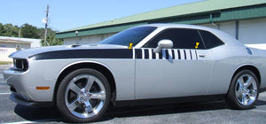 2008-16 Dodge Challenger Upper Body Fader Stripe