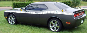 2008-10 Dodge Challenger Strobe Side Stripe Decal Kit