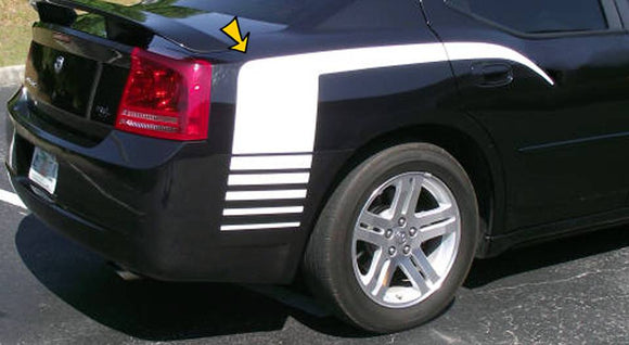 2006-10 Dodge Charger Rear Hockey Fader Stripe Decal Kit