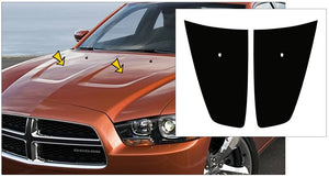2011-14 Dodge Charger Solid Hood Insert Decal Kit