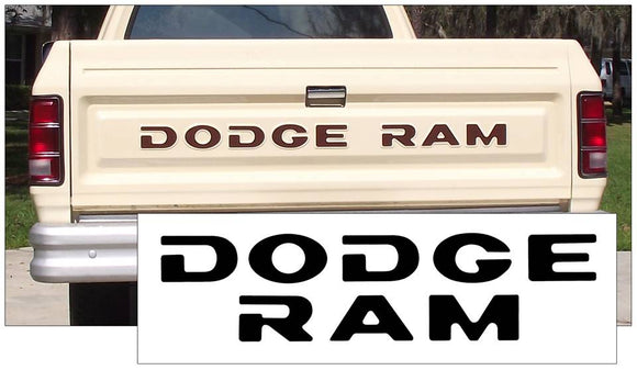 1981-93 Dodge Truck - Dodge Ram - Tailgate Decal Letters