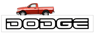 1999-02 Dodge Ram 1500 Truck - Dodge Tailgate Name Decal - Flat Panel Tailgate