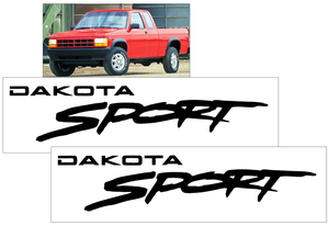 1994-96 Dodge Dakota - DAKOTA SPORT - Fender Decal Set