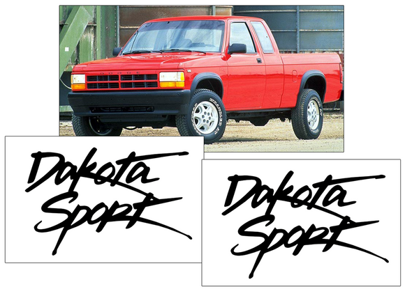 1996 Dodge Dakota - DAKOTA SPORT - Fender Decal Set
