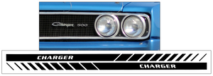Dodge Lower Rocker CHARGER Fader Stripe Decal Kit - 3" x 85"