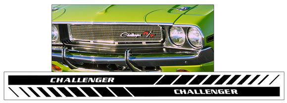 Dodge Lower Rocker CHALLENGER Fader Stripe Decal Kit - 3