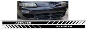 Dodge Lower Rocker AVENGER Fader Rocker Stripe Decal Kit - 3" x 85"